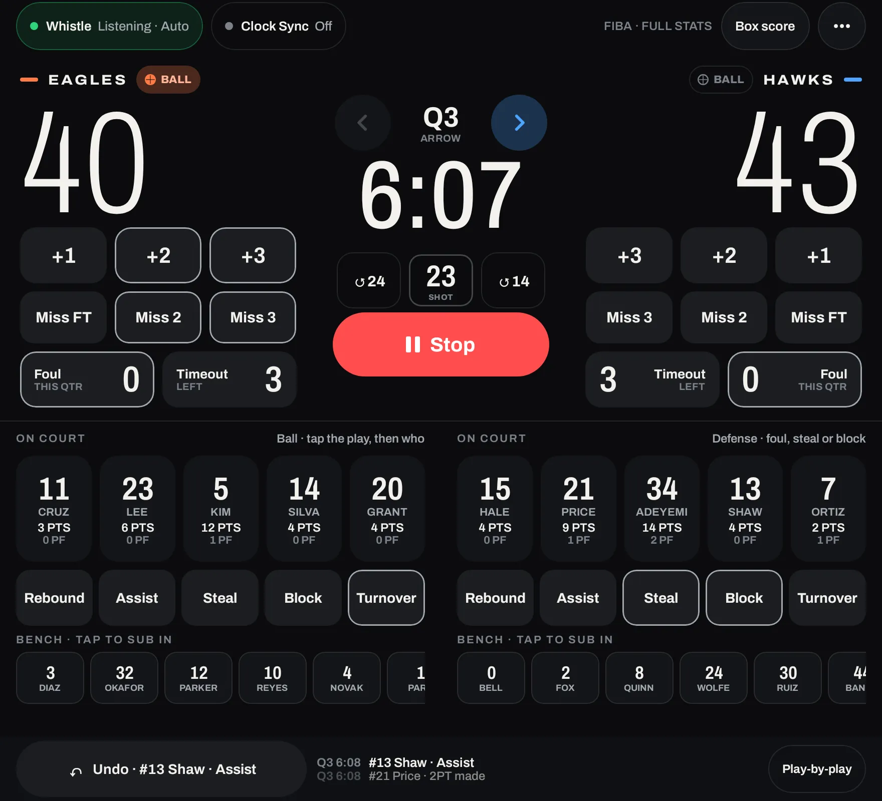 Open foldable: two-team command center